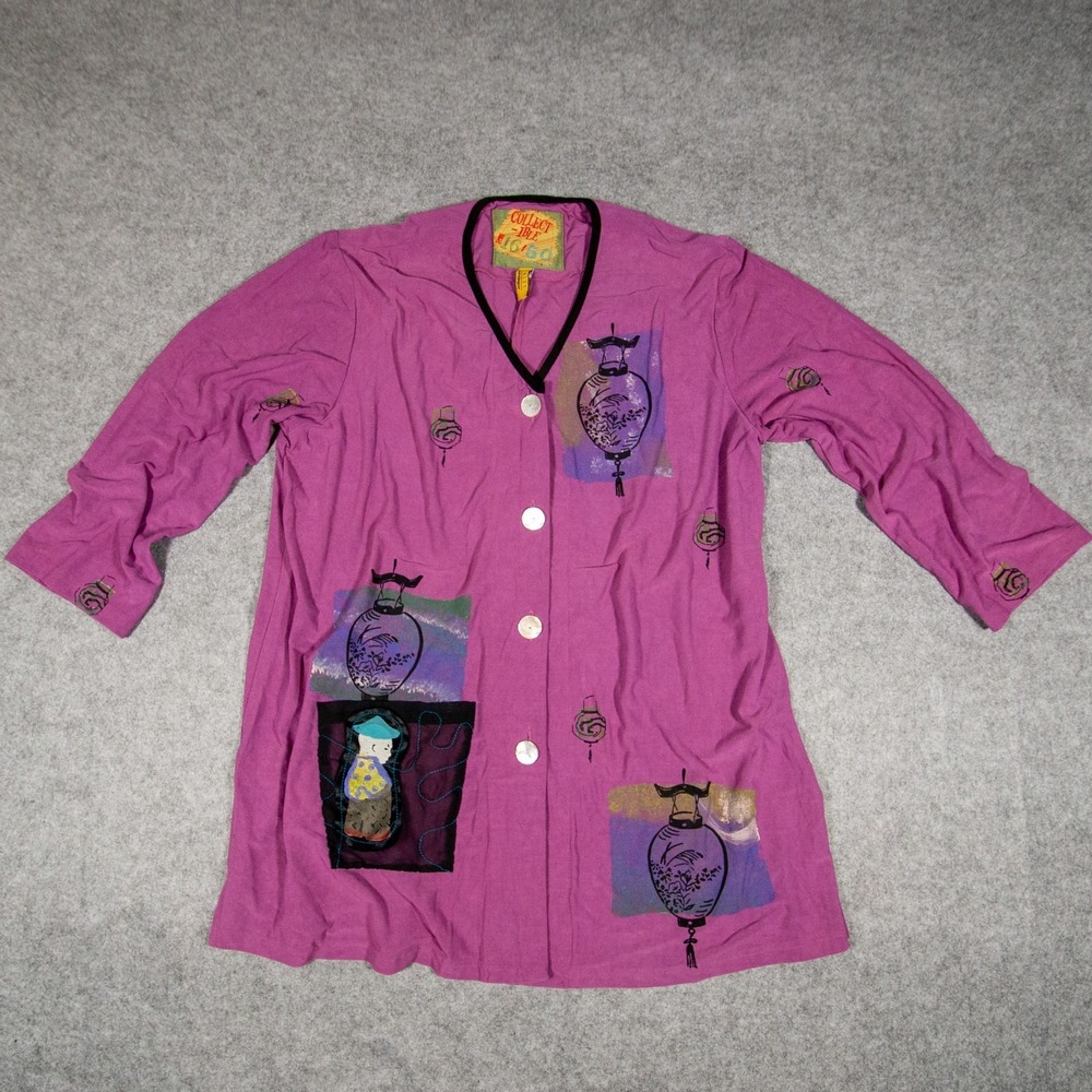 VTG Staley Gretzinger Art to Wear Tunic Limited Ed. 16/50 Lantern Langenlook XL
